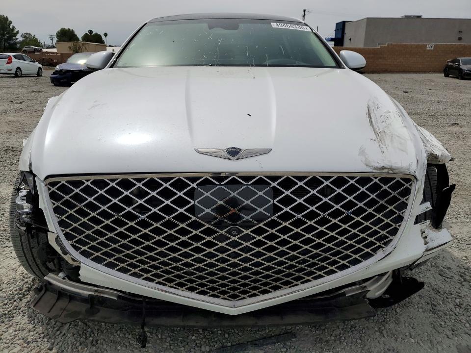 2021 Genesis G80 VIN KMTGC4SDXMU047775 COPART salvage auction — FRONT END, Ca - Salvage Certificate, sold $10,000 on 2026-07-08 (photo 5)