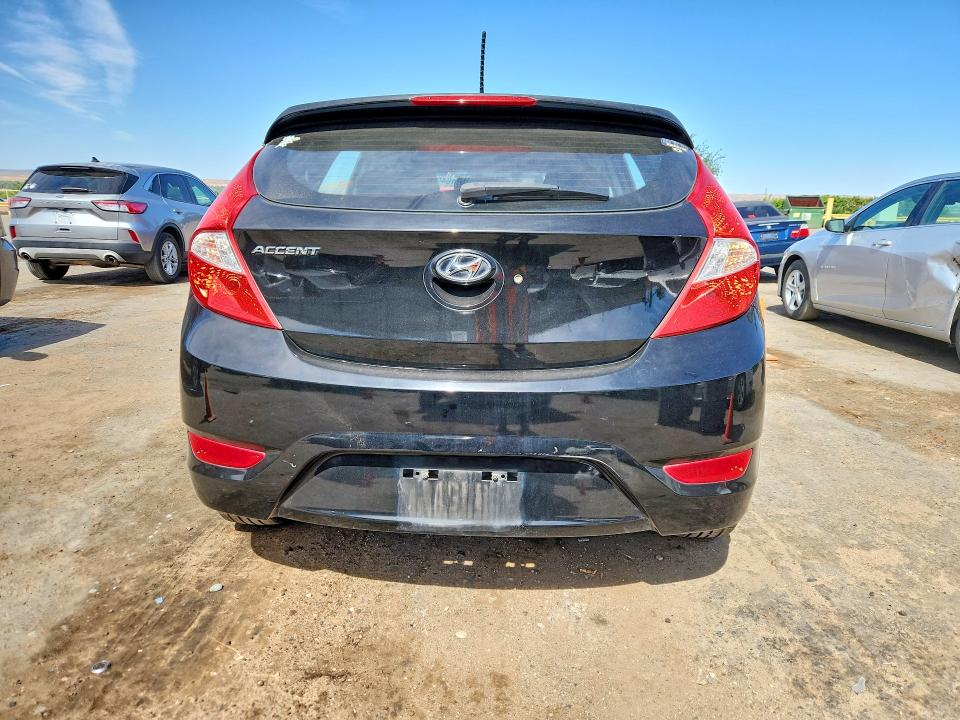 2012 Hyundai Accent VIN KMHCU5AEXDU061424 COPART salvage auction — FRONT END, Nm - Cert Of Title-Salvage, sold $725 on 2026-07-13 (photo 6)