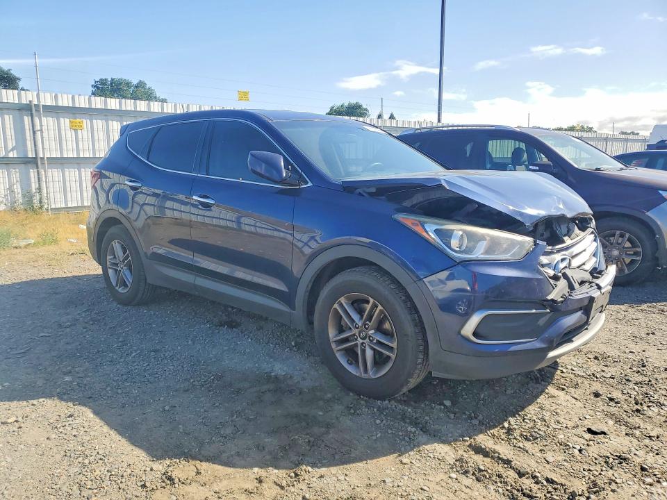 2018 Hyundai Santa fe VIN 5XYZTDLB3JG552350 COPART salvage auction — FRONT END, CA - SALVAGE CERTIFICATE, sold $1,800 on 2026-07-28 (photo 4)
