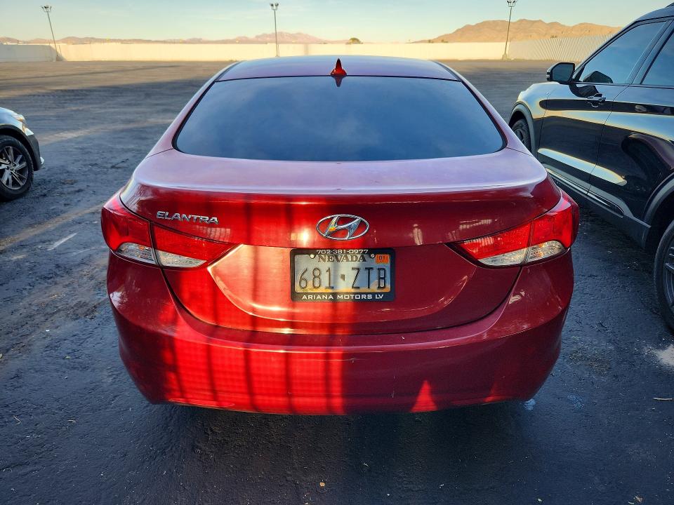 2011 Hyundai Elantra VIN KMHDH4AE0BU090916 COPART salvage auction — FRONT END, Nv - Salvage Title, sold $950 on 2026-07-02 (photo 6)