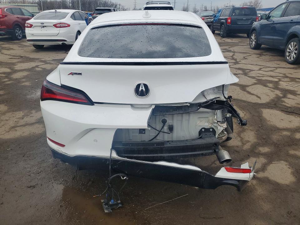 2025 Acura VIN 19UDE4H63SA012256 COPART salvage auction — REAR END, Mi - Cert Of Title-Salvage Vehicle, sold $8,700 on 2026-07-10 (photo 6)