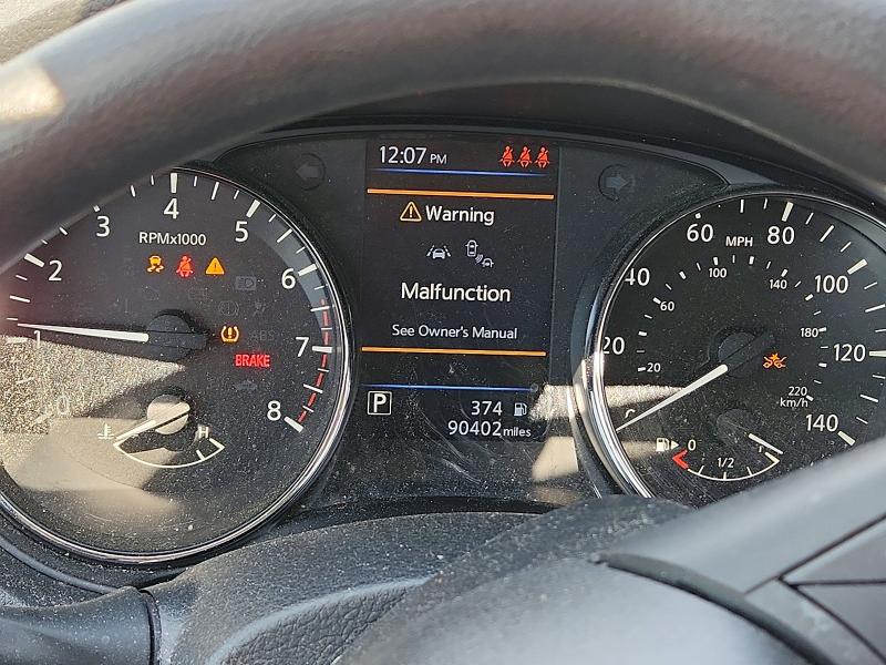 2021 Nissan Rogue VIN JN1BJ1AV7MW567673 COPART salvage auction — FRONT END, Nc - Salvage Certificate Of Title, sold $2,700 on 2026-07-13 (photo 9)