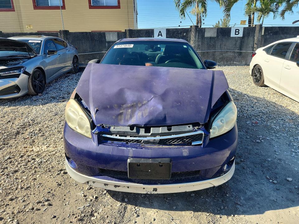 2007 Chevrolet Monte carlo VIN 2G1WL16C279311110 COPART salvage auction — FRONT END, FL - CERT OF TITLE-REBUILT, sold $325 on 2026-07-02 (photo 5)