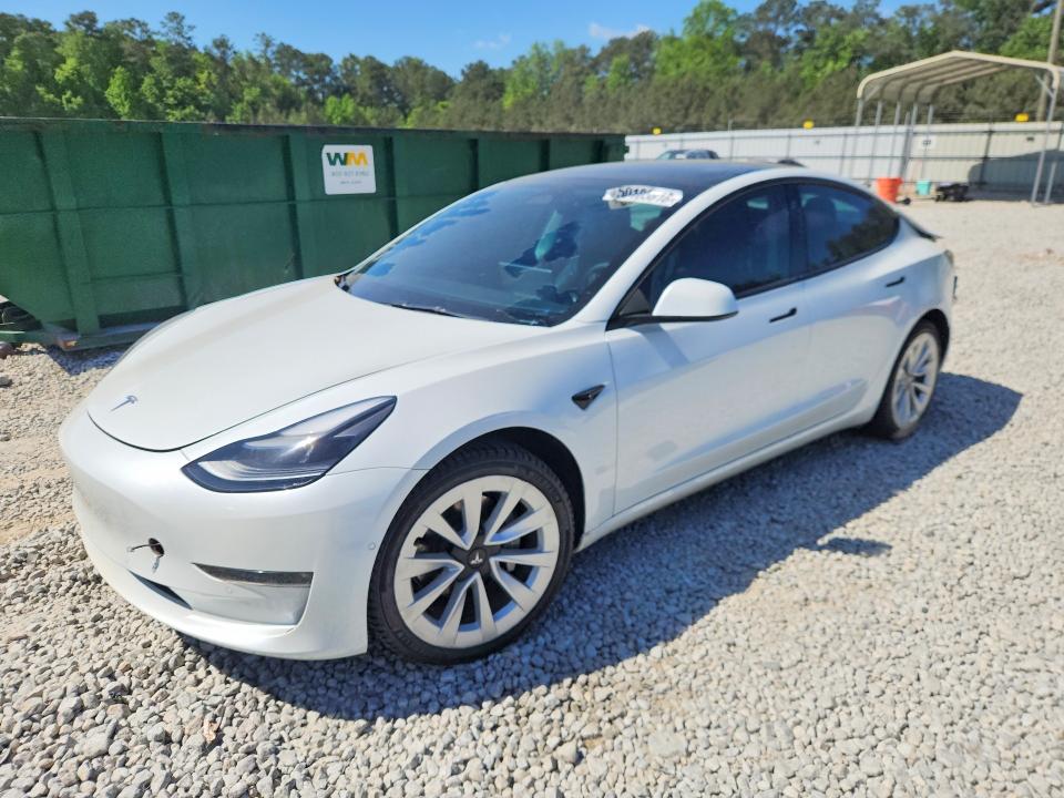 2022 Tesla Model 3 VIN 5YJ3E1EB7NF272293 COPART salvage auction — REAR END, Ga - Cert Of Title-Salvage, sold $9,000 on 2026-07-09 (photo 1)