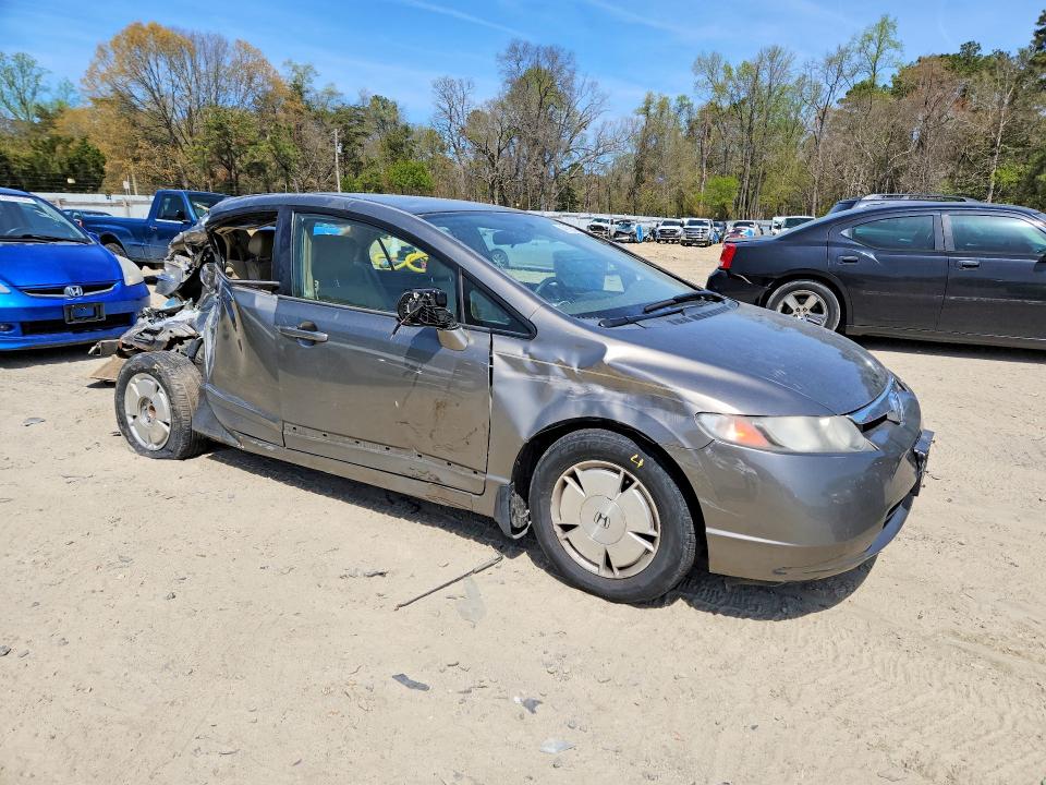 2006 Honda Civic VIN JHMFA36276S022350 COPART salvage auction — REAR END, Md - Cert Of Salvage > 75% Damage, sold $250 on 2026-07-07 (photo 4)