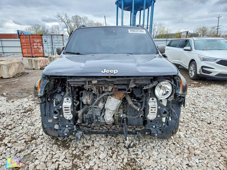 2019 Jeep Renegade VIN ZACNJBD18KPJ97446 COPART salvage auction — FRONT END, Il - Salvage Certificate, sold $3,050 on 2026-07-29 (photo 5)