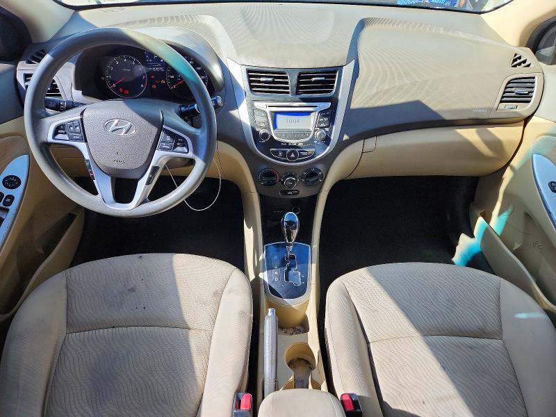 2012 Hyundai Accent VIN KMHCU4AE2CU227492 COPART salvage auction — FRONT END, Co - Public - Salvage Title, sold $425 on 2026-07-27 (photo 8)