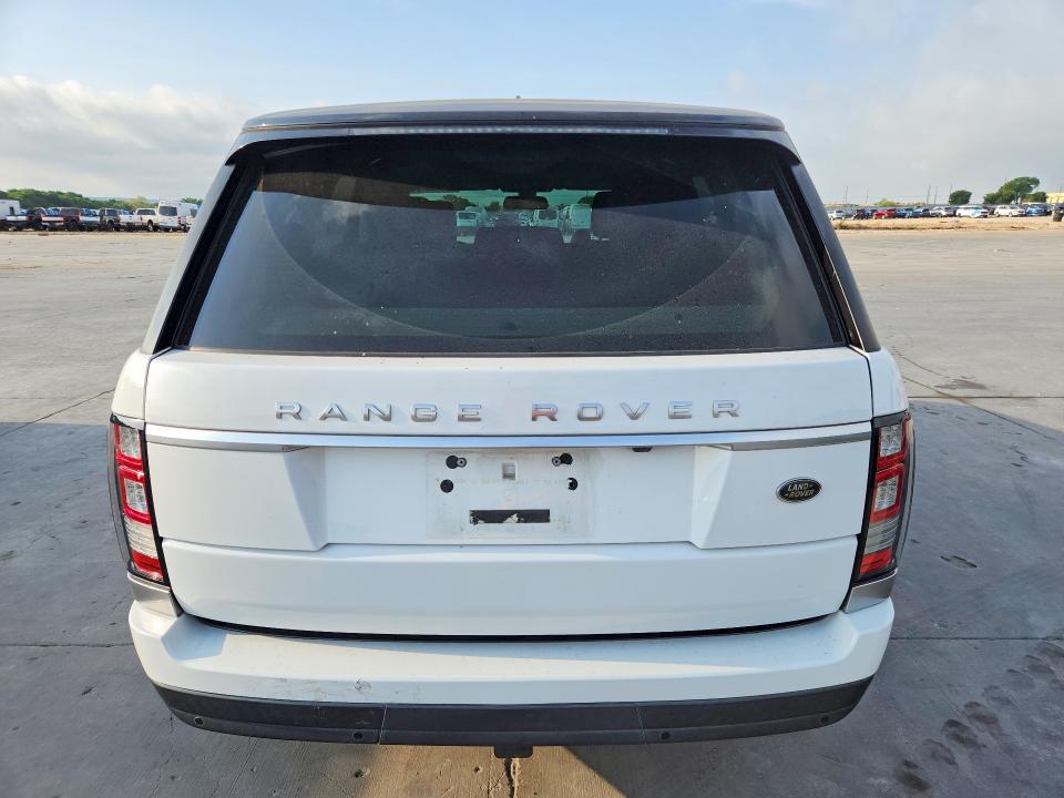 2015 Land rover RANGE ROVER VIN SALGR2VF0FA241727 COPART salvage auction — MECHANICAL, Tx - Salvage Vehicle Title, sold $4,850 on 2026-07-09 (photo 6)