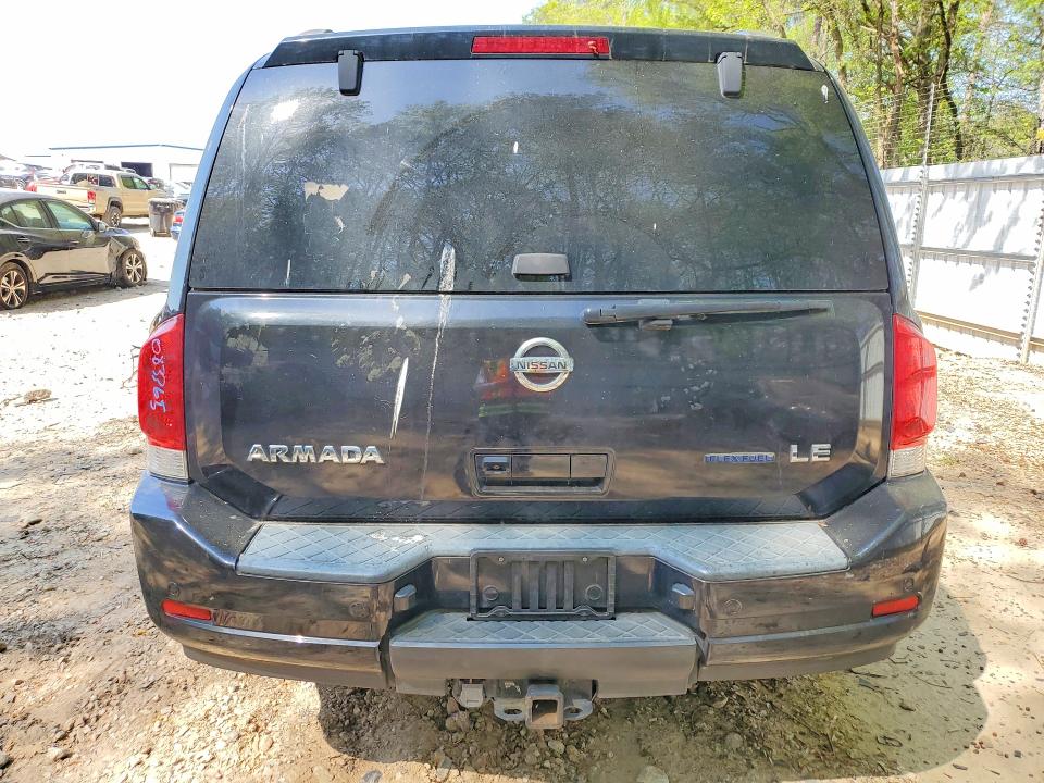 2008 Nissan Armada VIN 5N1BA08D28N615611 COPART salvage auction — FRONT END, NC - SALVAGE CERTIFICATE OF TITLE, sold $650 on 2026-07-02 (photo 6)