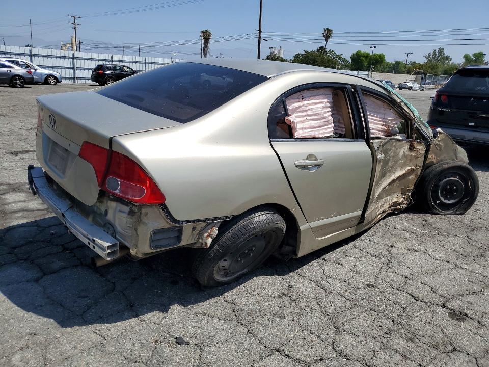 2008 Honda Civic VIN 1HGFA16588L082426 COPART salvage auction — FRONT END, CA - SALVAGE CERTIFICATE, sold $300 on 2026-07-02 (photo 3)