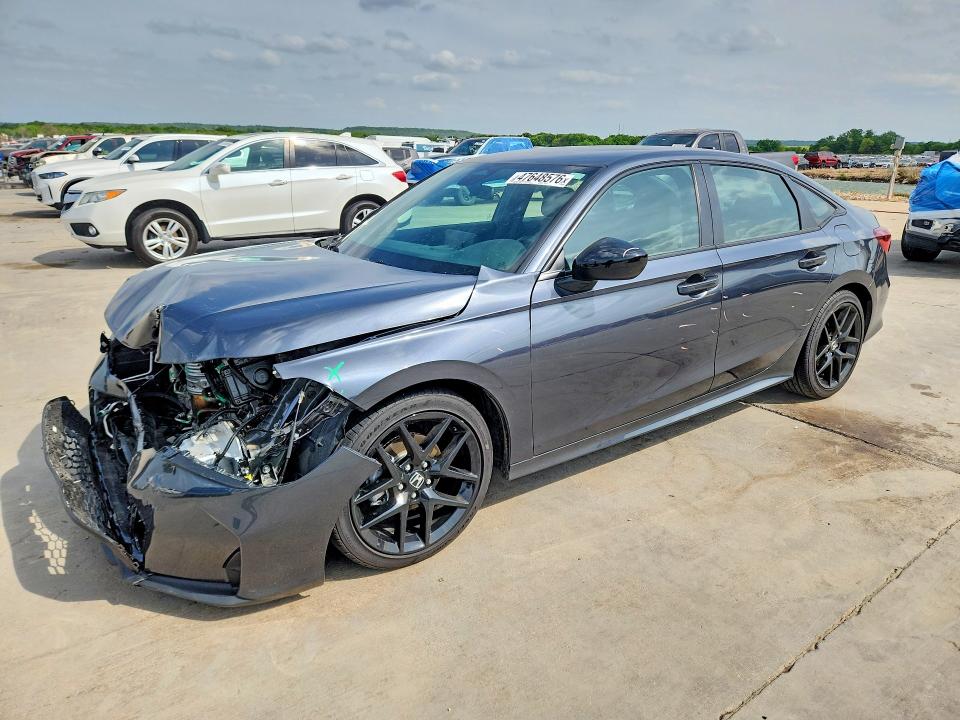 2025 Honda Civic VIN 2HGFE2F51SH576626 COPART salvage auction — FRONT END, Tx - Certificate Of Title, sold $8,100 on 2026-07-02 (photo 1)