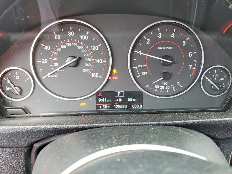 2014 BMW 3er VIN WBA3A5G54ENP29022 COPART salvage auction — FRONT END, Sc - Cert Of Title-Salvage, sold $1,700 on 2026-07-27 (photo 9)