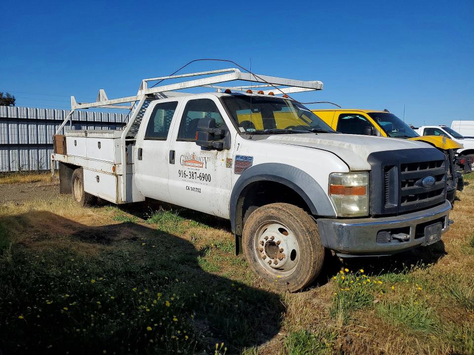 2008 Ford F-450 super duty VIN 1FDXW46R18EB29143 COPART salvage auction — SIDE, Ca - Dis/Dlr/Exp Only Clean Title, sold $3,500 on 2026-07-09 (photo 4)