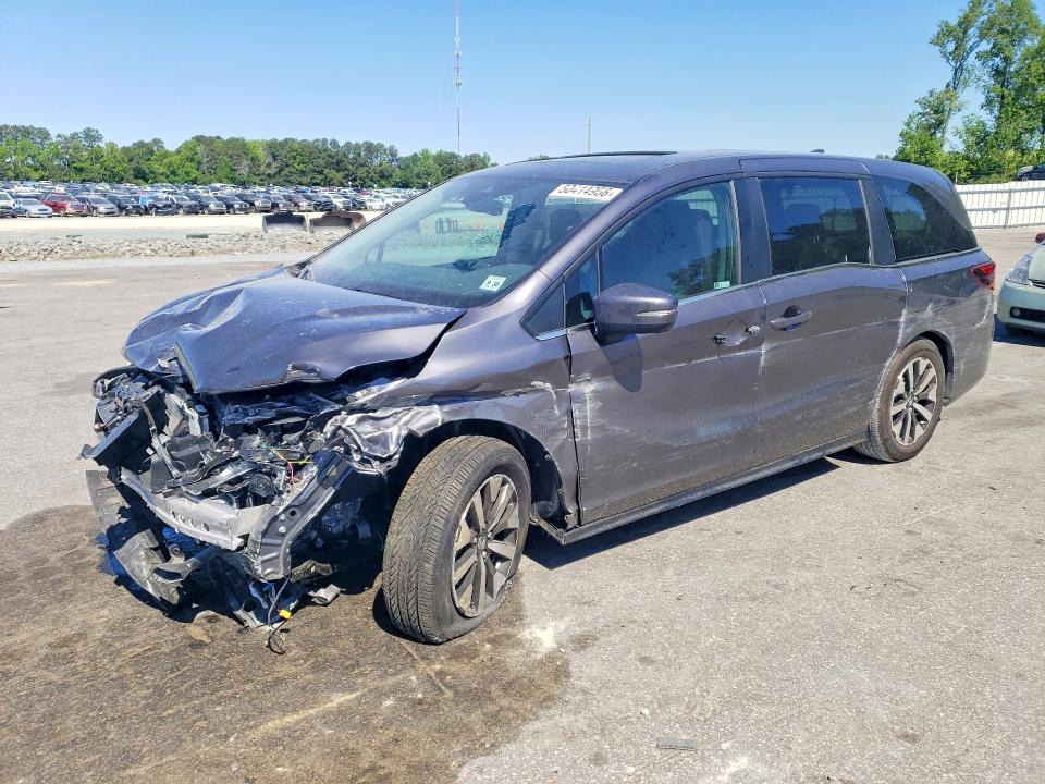 2025 Honda Odyssey VIN 5FNRL6H63SB089948 COPART salvage auction — FRONT END, Nc - Salvage Certificate Of Title, sold $6,000 on 2026-07-14 (photo 1)