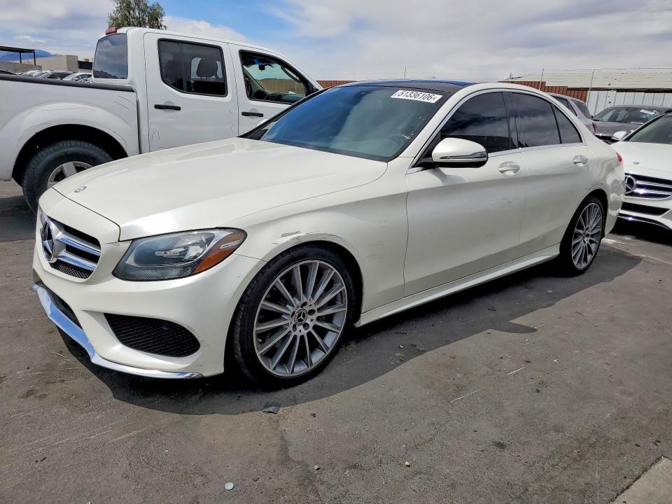 2017 Mercedes-benz C-klasse VIN 55SWF4JB7HU225026 — COPART salvage auction photo