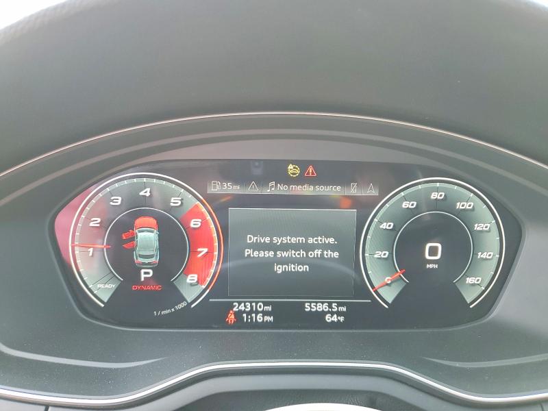 2024 Audi Rs5 VIN WAUB4CF51RA067308 COPART salvage auction — MINOR DENT/SCRATCHES, Mt - Salvage Certificate Of A Vehic, sold $22,200 on 2026-08-11 (photo 9)
