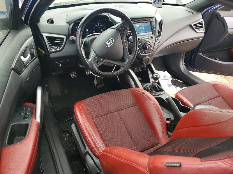 2016 Hyundai Veloster VIN KMHTC6AE8GU286163 COPART salvage auction — FRONT END, Id - Salvage Certificate Of Title, sold $2,000 on 2026-07-10 (photo 8)