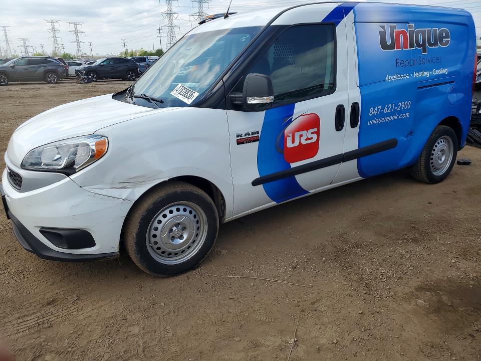 2022 Ram Promaster city VIN ZFBHRFAB0N6X39257 COPART salvage auction — SIDE, Il - Salvage Certificate, sold $300 on 2026-07-29 (photo 1)
