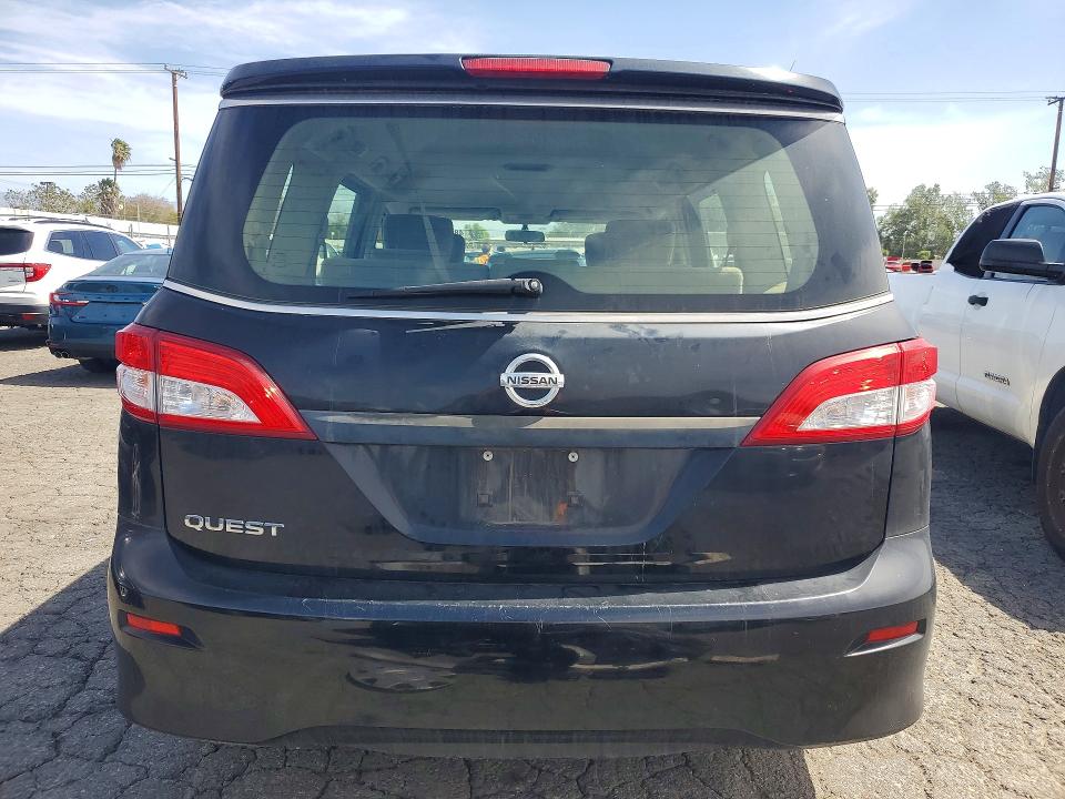 2015 Nissan Quest VIN JN8AE2KP0F9127674 COPART salvage auction — FRONT END, Ca - Salvage Certificate, sold $525 on 2026-07-02 (photo 6)