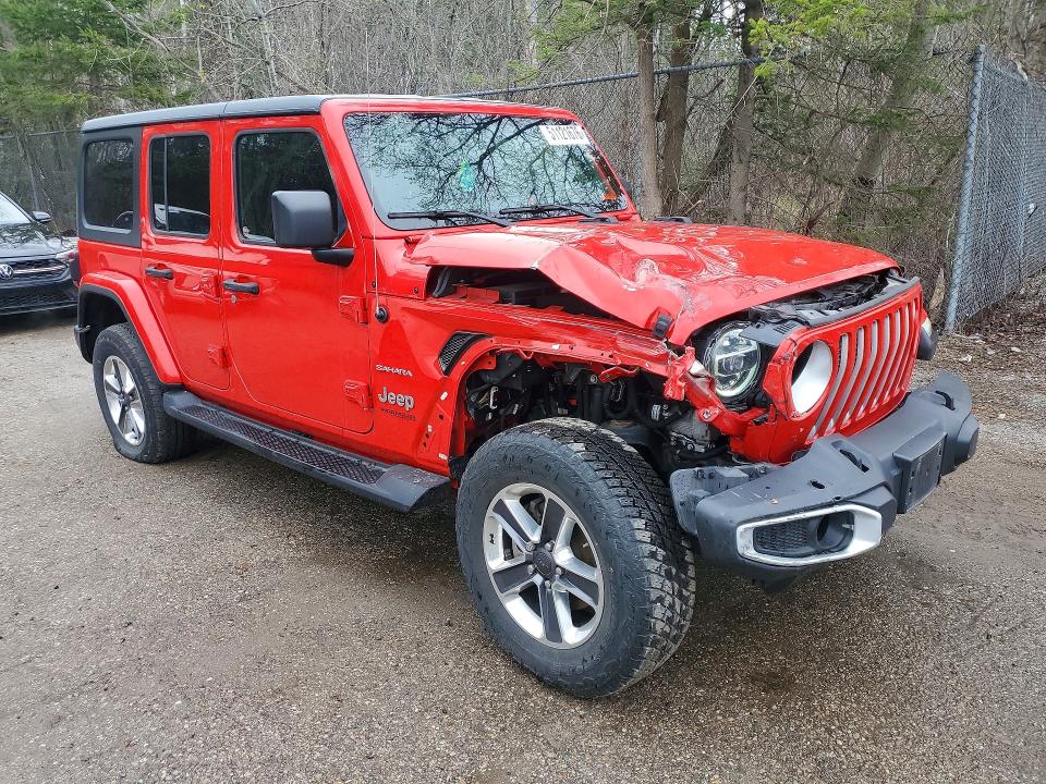 2021 Jeep Wrangler / VIN 1C4HJXEN7MW588446 COPART salvage auction — FRONT END, On - Permit Salvage, sold $11,800 on 2026-07-02 (photo 4)