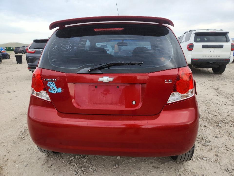 2008 Chevrolet Aveo VIN KL1TD666X8B075859 COPART salvage auction — FRONT END, Ut - Salvage Certificate, sold $225 on 2026-07-07 (photo 6)