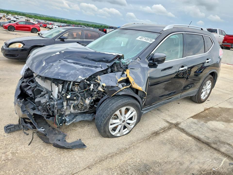2016 Nissan Rogue VIN KNMAT2MT1GP669312 COPART salvage auction — FRONT END, Tx - Salvage Vehicle Title, sold $350 on 2026-07-09 (photo 1)