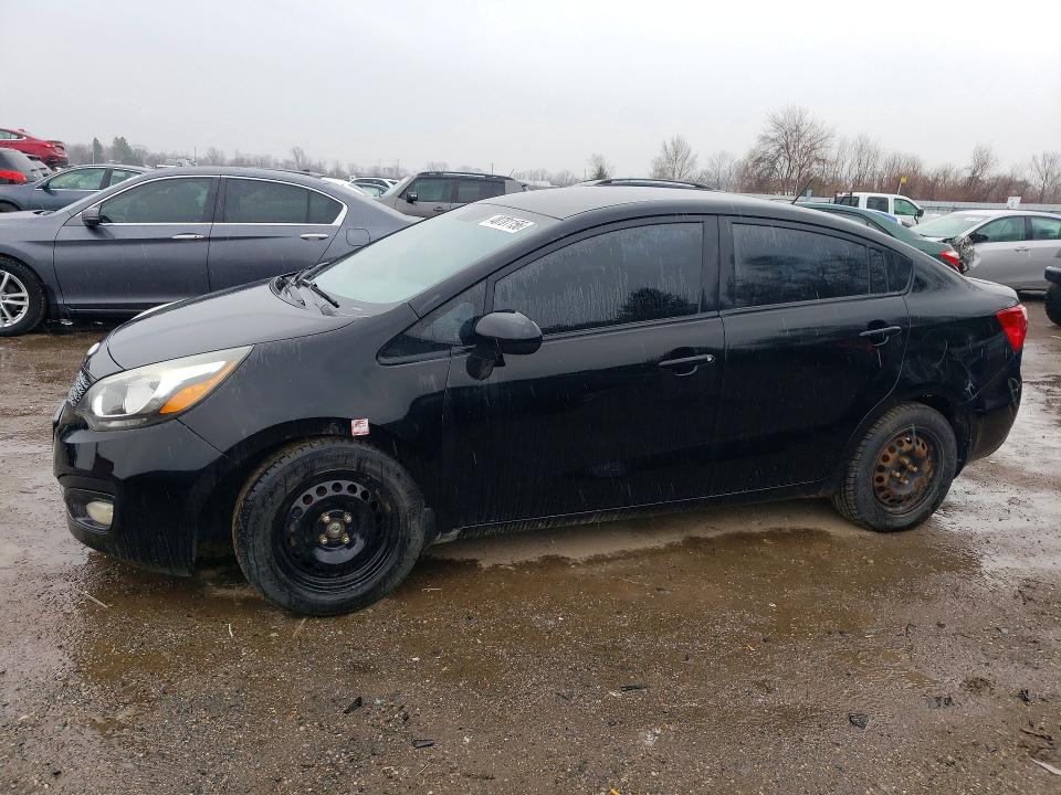 2013 Kia Rio VIN KNADM4A36D6248310 COPART salvage auction — FRONT END, Salvage Title, sold $150 on 2026-07-23 (photo 1)