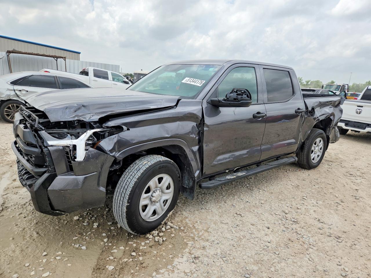 2026 Toyota Tundra VIN 5TFKB5AB4TX052680 COPART salvage auction — Front End, TX - SALVAGE VEHICLE TITLE, sold $13,800 on 2026-05-12 (photo 1)