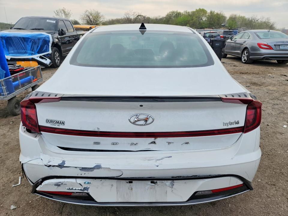 2022 Hyundai Sonata VIN KMHL34JJ1NA047439 COPART salvage auction — REAR END, Md - Cert Of Salvage > 75% Damage, sold $3,200 on 2026-07-28 (photo 6)