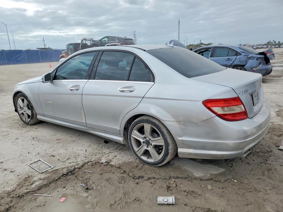 2010 Mercedes-benz C class VIN WDDGF5EB0AR107654 COPART salvage auction — SIDE, FL - CERTIFICATE OF DESTRUCTION, sold $575 on 2026-08-10 (photo 2)
