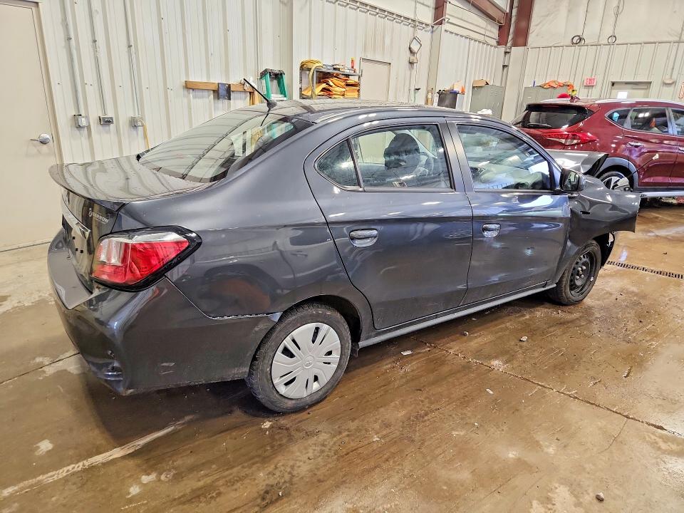 2024 Mitsubishi Mirage VIN ML32FUFJ4RHF19717 COPART salvage auction — FRONT END, Wi - Junked Vehicle Bill Of Sale, sold $450 on 2026-07-03 (photo 3)