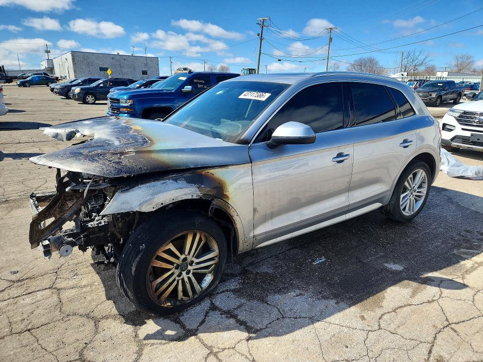 2019 Audi Q5 VIN WA1BNAFY5K2039892 COPART salvage auction — ENGINE BURN, Il - Salvage Certificate, sold $1,150 on 2026-07-31 (photo 1)