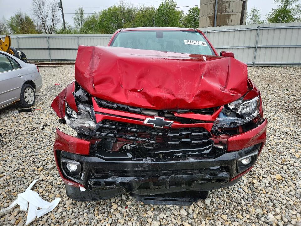 2022 Chevrolet Colorado VIN 1GCGTCEN2N1117205 COPART salvage auction — FRONT END, Mi - Certificate Of Title, sold $9,000 on 2026-07-02 (photo 5)