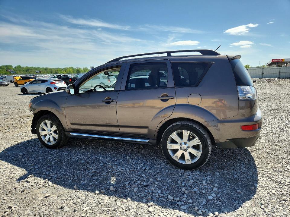 2012 Mitsubishi Outlander VIN JA4AS3AW7CU031921 COPART salvage auction — FRONT END, Il - Salvage Certificate, sold $975 on 2026-07-08 (photo 2)