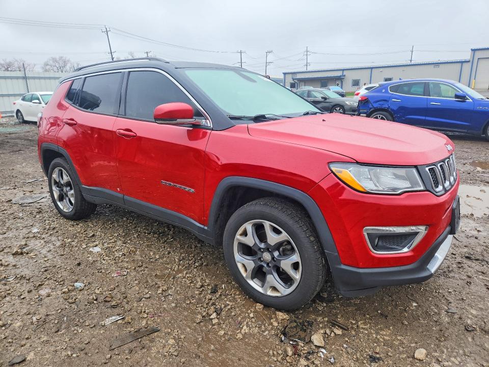 2017 Jeep Compass VIN 3C4NJDCB2HT635369 COPART salvage auction — FRONT END, Il - Salvage Certificate, sold $3,250 on 2026-07-03 (photo 4)
