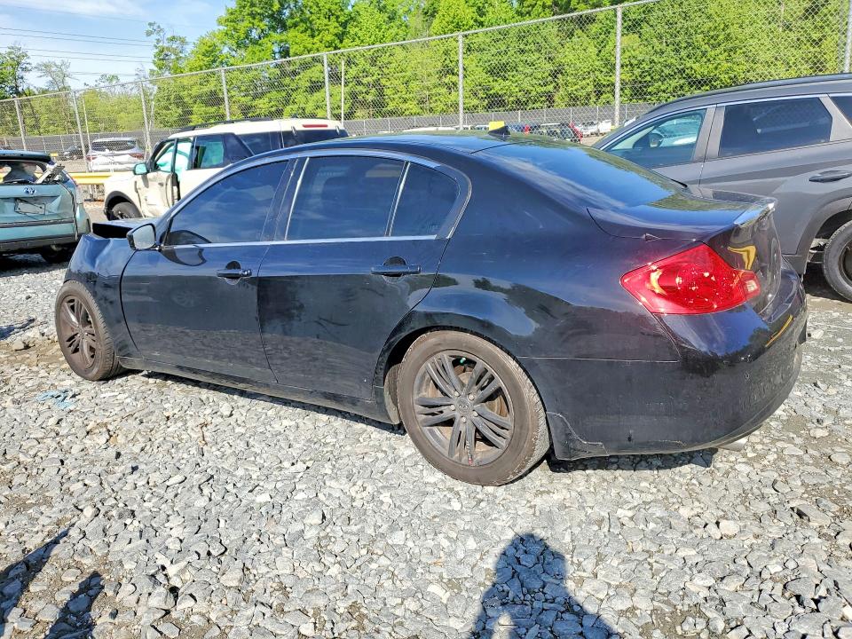 2011 Infiniti G VIN JN1CV6AR3BM404648 COPART salvage auction — FRONT END, Md - Cert Of Salvage > 75% Damage, sold $425 on 2026-07-14 (photo 2)