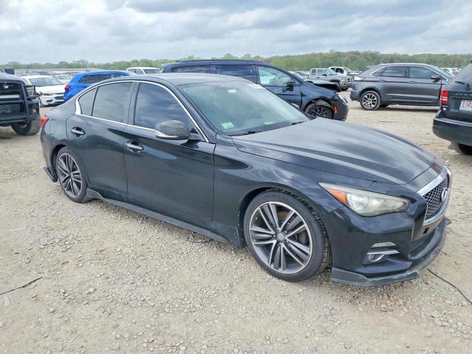 2014 Infiniti Q50 VIN JN1BV7AR6EM696849 COPART salvage auction — UNDERCARRIAGE, Ks - Cert Of Title-Salvage, sold $3,000 on 2026-07-16 (photo 4)