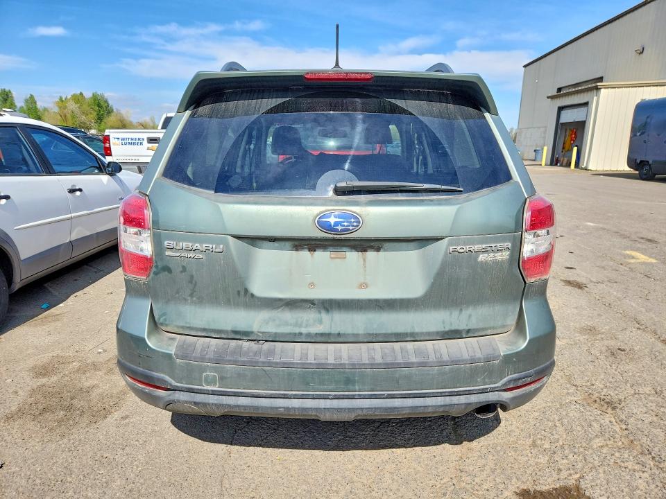 2015 Subaru Forester VIN JF2SJAWC9FH597576 COPART salvage auction — FRONT END, Or - Salvage Title Certificate, sold $1,100 on 2026-07-06 (photo 6)