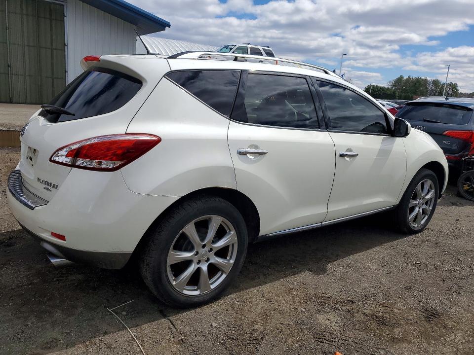 2012 Nissan Murano VIN JN8AZ1MW3CW233049 COPART salvage auction — MINOR DENT/SCRATCHES, Ri - Certificate Of Title, sold $975 on 2026-07-16 (photo 3)