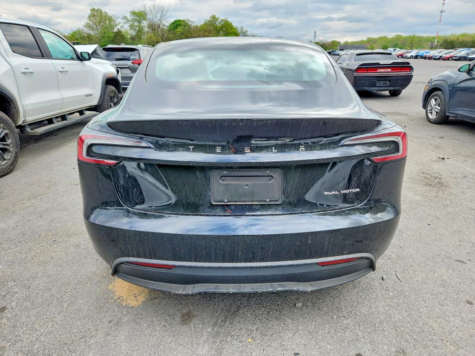 2025 Tesla Model 3 VIN 5YJ3E1EB8SF048705 COPART salvage auction — SIDE, Nj - Cert Of Title-Salvage, sold $13,900 on 2026-07-21 (photo 6)