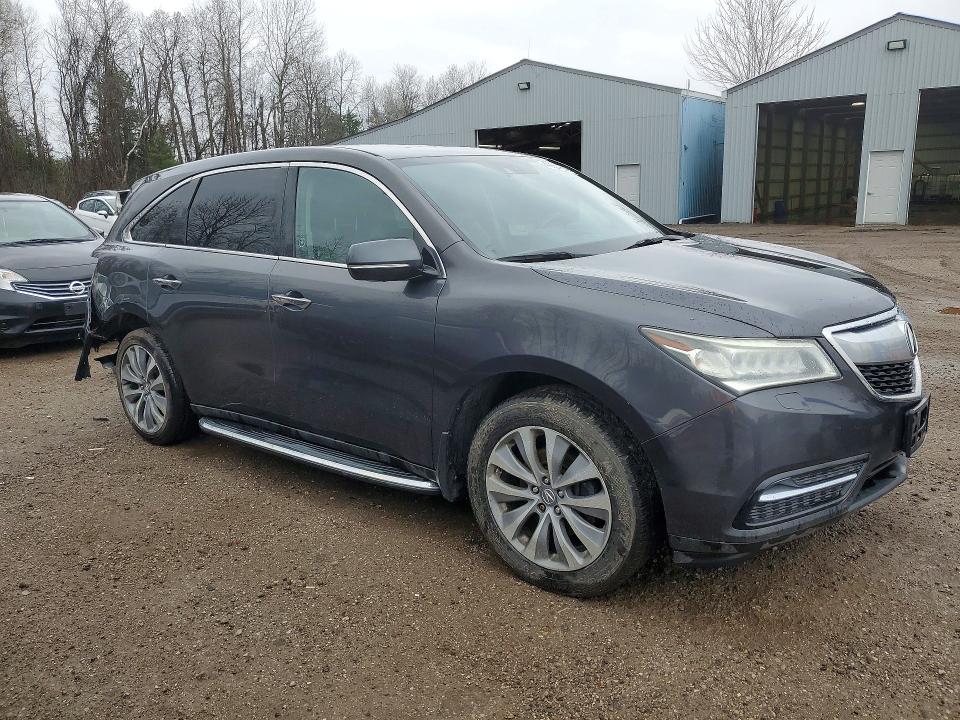 2014 Acura Mdx VIN 5FRYD4H68EB501555 COPART salvage auction — REAR END, On - Permit Salvage, sold $2,150 on 2026-07-02 (photo 4)