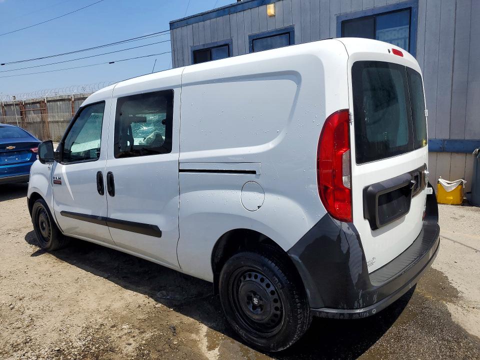2021 Ram Promaster city VIN ZFBHRFAB2M6V75900 COPART salvage auction — FRONT END, Ca - Salvage Certificate, sold $3,150 on 2026-07-16 (photo 2)