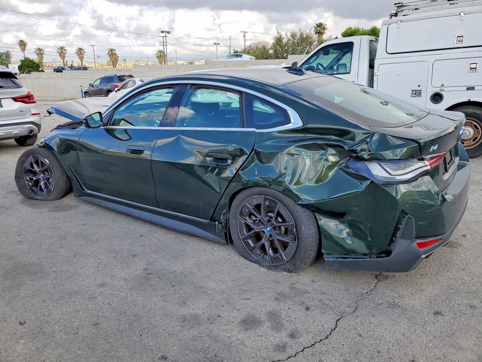 2024 BMW I4 VIN WBY73AW07RFT33632 COPART salvage auction — SIDE, Ca - Dis/Dlr/Exp Only Clean Title, sold $5,900 on 2026-07-23 (photo 2)