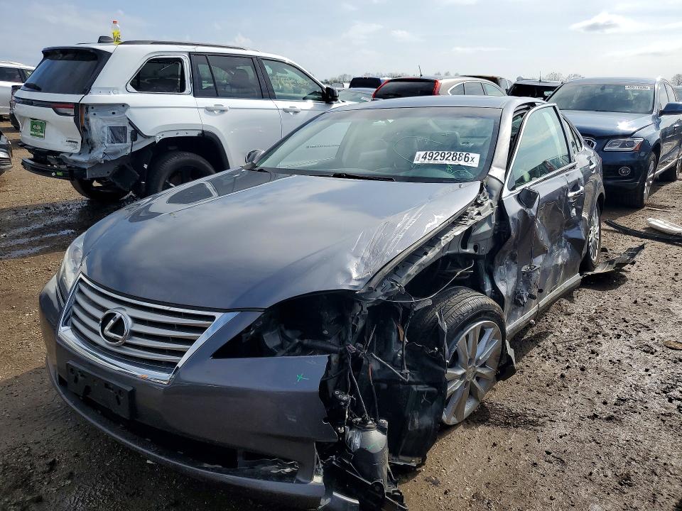 2012 Lexus ES VIN JTHBK1EG9C2476821 COPART salvage auction — FRONT END, Il - Salvage Certificate, sold $550 on 2026-07-21 (photo 1)