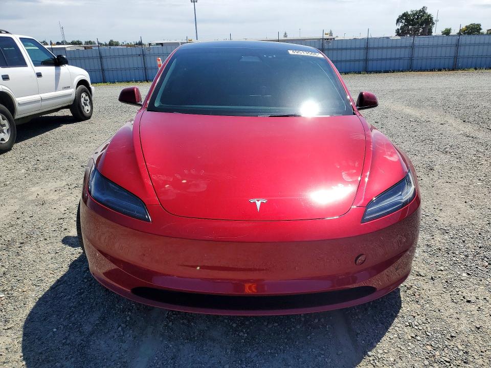 2024 Tesla Model 3 VIN 5YJ3E1EA0RF730060 COPART salvage auction — REAR END, Sc - Salvage Title, sold $8,400 on 2026-07-16 (photo 5)