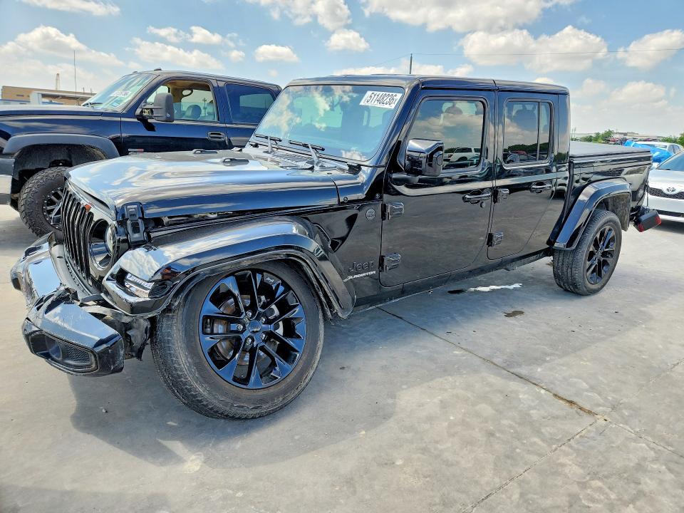 2021 Jeep Gladiator VIN 1C6HJTFG5ML583991 COPART salvage auction — UNDERCARRIAGE, Tx - Salvage Vehicle Title, sold $15,200 on 2026-07-02 (photo 1)
