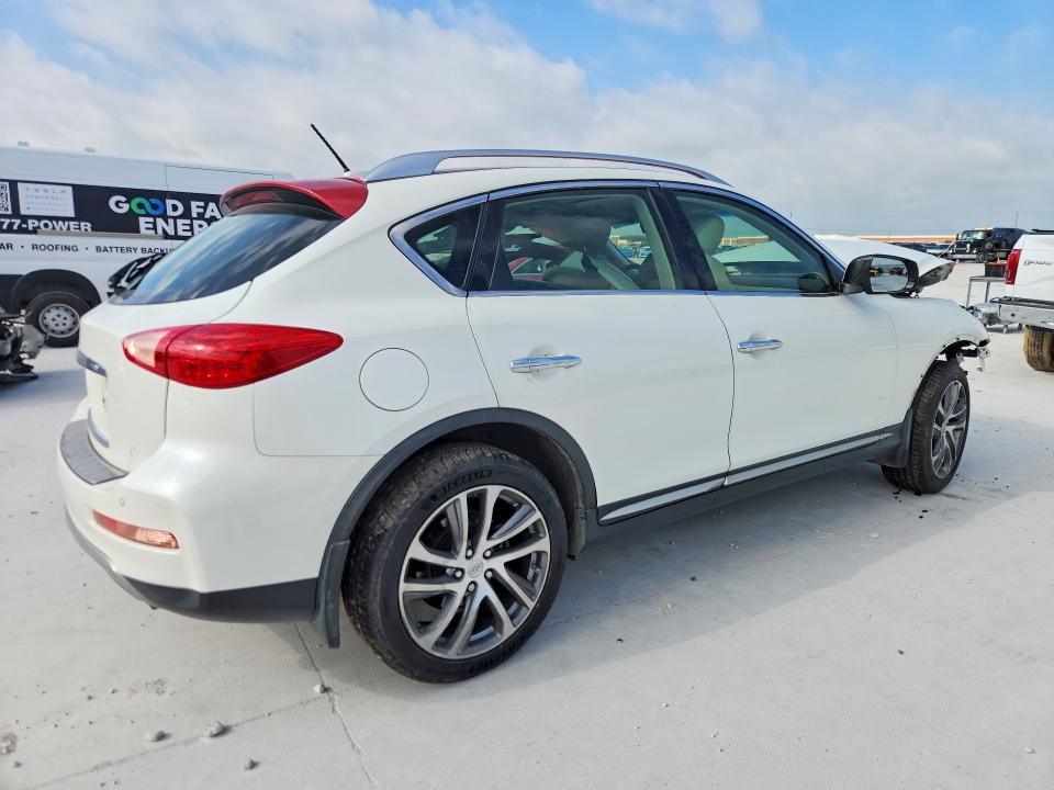 2017 Infiniti Qx50 VIN JN1BJ0RR0HM409839 COPART salvage auction — FRONT END, Tx - Salvage Vehicle Title, sold $700 on 2026-07-17 (photo 3)