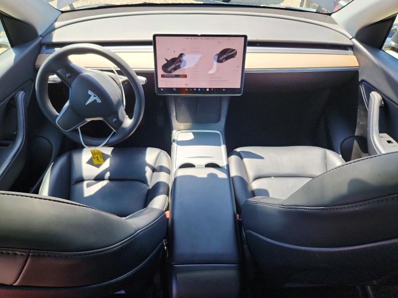 2022 Tesla Model y VIN 7SAYGDEE8NF384583 COPART salvage auction — FRAME DAMAGE, Ca - Salvage Certificate, sold $8,600 on 2026-07-16 (photo 8)