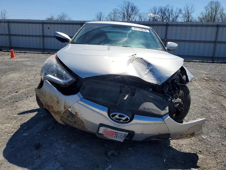 2015 Hyundai Veloster VIN KMHTC6AD9FU243408 COPART salvage auction — FRONT END, Fl - Certificate Of Destruction, sold $425 on 2026-07-16 (photo 5)