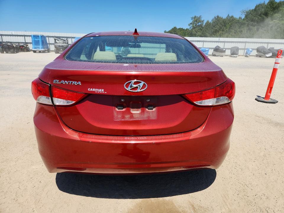 2012 Hyundai Elantra VIN KMHDH4AE8CU244404 COPART salvage auction — SIDE, Sc - Cert Of Title-Salvage, sold $725 on 2026-07-13 (photo 6)